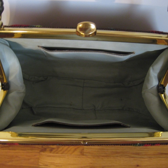 Sentimental Needlepoint & Leather Handbag - Picture 4 of 7